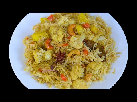 குக்கர்ல குழையாம உதிரி உதிரியா புலாவ் இப்படி செஞ்சு அசத்துங்க  | Cauliflower pulao |Lunch box recipe