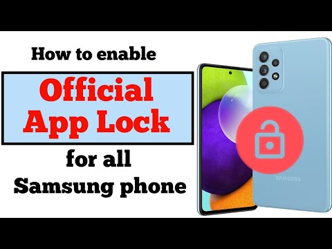 Samsung official app lock for all Samsung phones, Samsung A and M series app lock