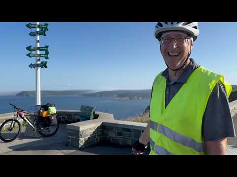 Day 96: Mind Aid Bike Ride Across Canada - top of Signal Hill, St. John's, NL