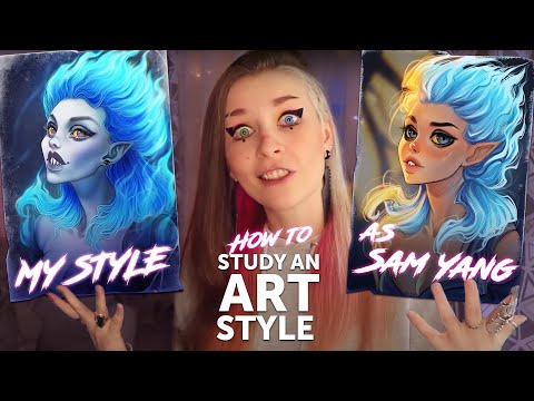 Study Sam Yang and draw with me ♡ How to find your art style?