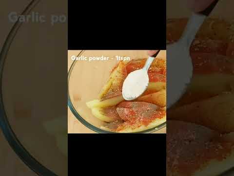 HOW TO MAKE POTATO WEDGES #shorts #shortvideos