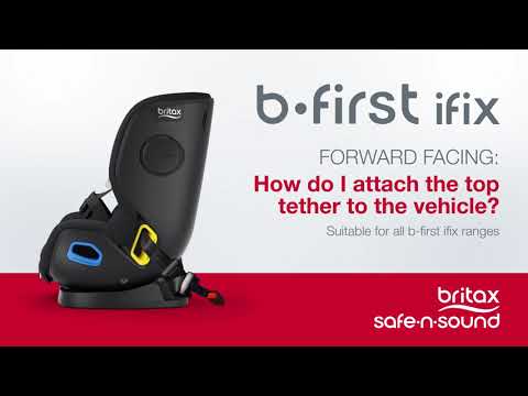 Britax Safe-n-Sound b-first ifix Installation: Forward Facing - How do I attach the top tether?