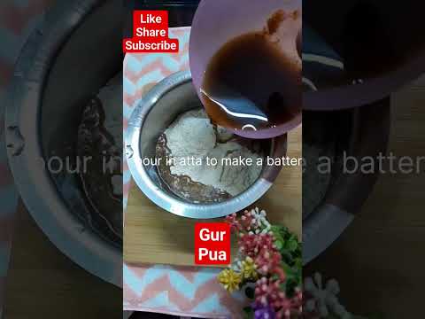 gud ka pua l gud pua recipe l #gudpua #pua #malpua #viral #youtubeshorts #viral #shorts  #sweets