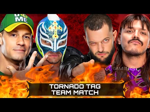 WWE 2K24 • Tornado Tag Team Match - John Cena Rey Mysterio VS Dominik Mysterio Finn Balor | WWE