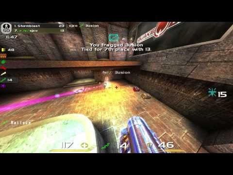 Quake Live excellent Rail Gun kills