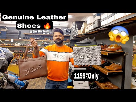 100%Original Leather Shoes With Bill😱|  Discount Upto 94%OFF | Cheapest Export surplus|Big Warehouse