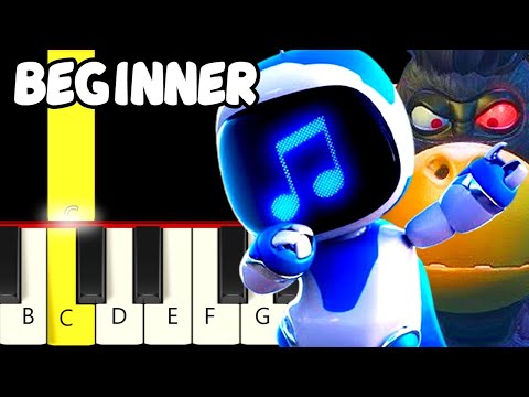 5 Famous Astro Bot Tunes - Slow and Easy Piano Tutorial - Beginner