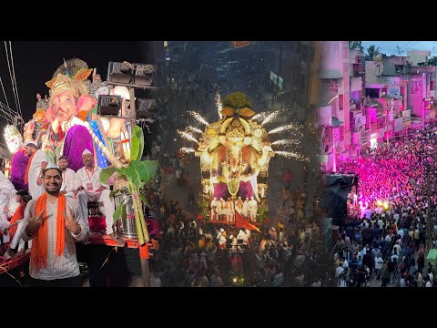 Hubballi Ganpati Visarjan | MarathaGalli Hosur Rani Chennamma Circle | Kannada Vlog #thegeekindia