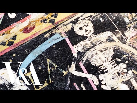 Conservation: revealing a hidden skeleton of death | Barniz de Pasto cabinet | V&A