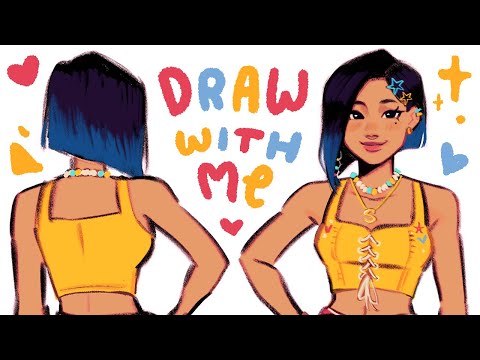 ♡ draw with me! // character ref sheet