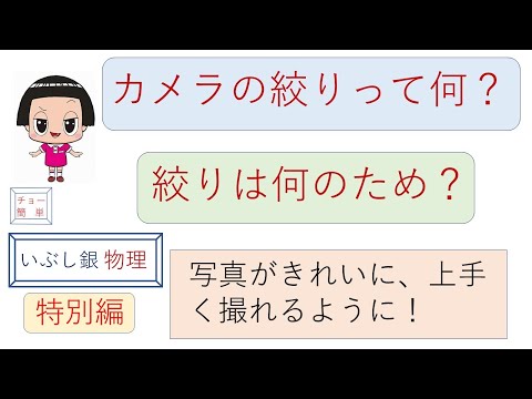 ［カメラの絞りって何？】（特別編）