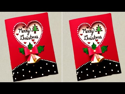 Christmas Greeting Card | How to make christmas card | Christmas greeting card making ideas 2024