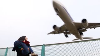 飛行機が近くで見られる伊丹スカイパークと千里川土手に行ってきた Airplanes from Itami Aiport