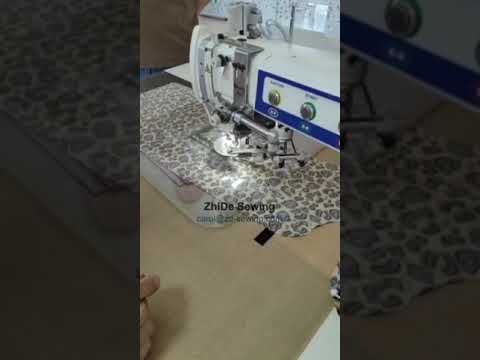 Customer came to check their ordered machine-Intelligent Pattern Sewing Machine w/ Suction Function