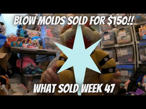 These blow molds sold for over $150!  What Sold Week 47 on ebay Mercari Poshmark