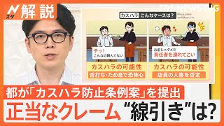 成立すれば“全国初”　東京都が「カスハラ防止条例案」を提出　正当なクレームの“線引き”は？【Nスタ解説】｜TBS NEWS DIG