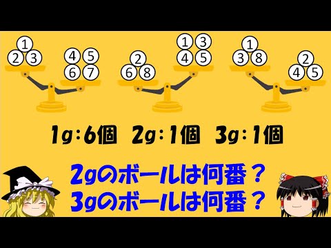 【算数オリンピック】「上皿天秤で重さ比べ」　物語は一気にクライマックスへ【ゆっくり解説】