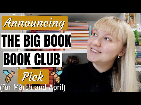 🐝 Big Book Book Club Pick for March and April 2021 📚 and 2 more announcements 🌞