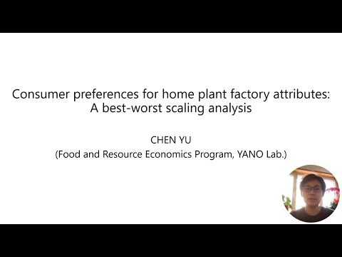 Consumer preferences for home plant factory attributes: Abest-worst scaling analysis