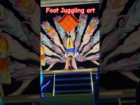 Foot Juggling Art खुट्टा जगलिंग कला #art #footjuggling #table #amazingart #asianfestival #Tianyu