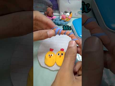 Easy clay art|chicken 🐔| #diy #claycrafts #viralshort