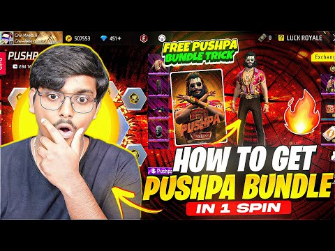 FREE PUSHPA BUNDLE🤩NEW PUSHPA 2 RING EVENT FREE FIRE | NEW PUSHPA BUNDLE SPIN | FREE FIRE NEW EVENT