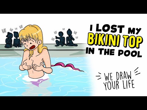 I lost my bikini top in the pool 👙 Real Story | My Life Sucks