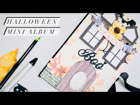 Halloween Mini Album Etsy Class Iralamija Scrapbook