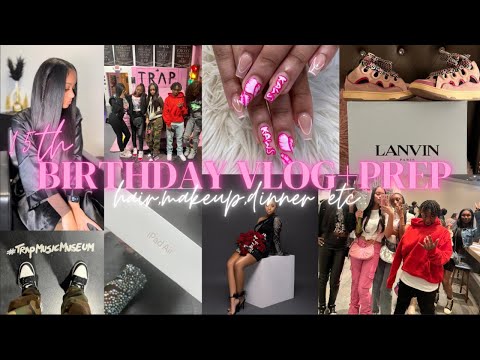 PREPARE FOR MY 15TH BIRTHDAY WITH ME | hair, makeup, trap museum,  friends, etc | Ra’Mariah Alexia