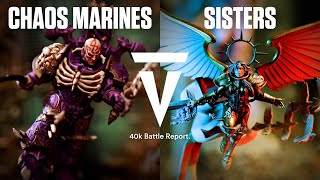 NEW CODEX Chaos Space Marines vs Adepta Sororitas: Warhammer 40K Battle Report!