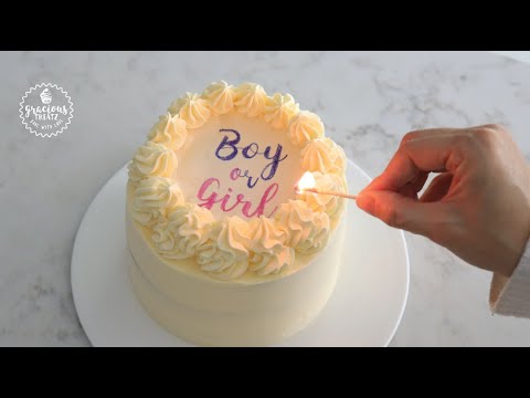 Have Fun with this Amazing Gender Reveal Cake | Eggless Recipe