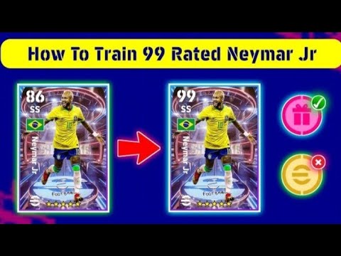 How To Train 99 Rated Neymar Jr In efootball23 Mobile.  Show Time Neymar Max Rated Train🔥