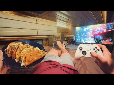 Stealth Camping | Vanlife Gaming & Birria Tacos