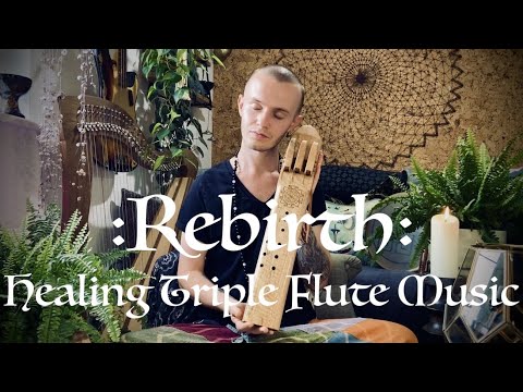 Rebirth Meditation - Relaxing Triple Drone Flute Music - Spiritual Healing Sound Therapy - 432Hz