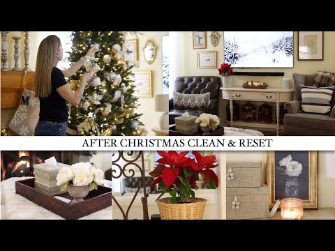 AFTER CHRISTMAS RESET & CLEAN WITH ME   | CLEANING MOTIVATION