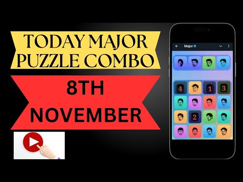 8 November Major puzzle durov Solved Today | Major Daily combo card 8 November Major puzzle today