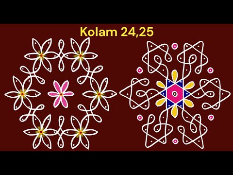 Simple colourful kolam for festivals 😇 try the beautiful kolam ❤️