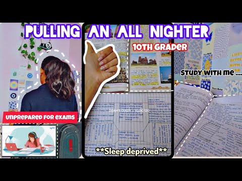 Studying all night for exams 📑📑 | PULLING AN ALL NIGHTER AS A 10TH GRADER | Productive Study Vlog |