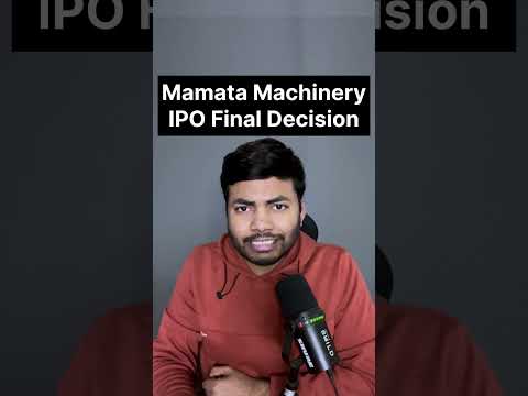 Mamata Machinery IPO Final Decision | Latest IPO GMP #shorts #latestipo #ipo