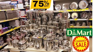 Dmart latest offers upto 80% off on new  Stainless steel kitchenware starts ₹12, gadgets, containers