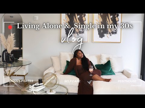 Living Alone & Single in my 30s | Atlanta PenthouseTours | Apartment Decor Shopping |More Life 🤍 ep1