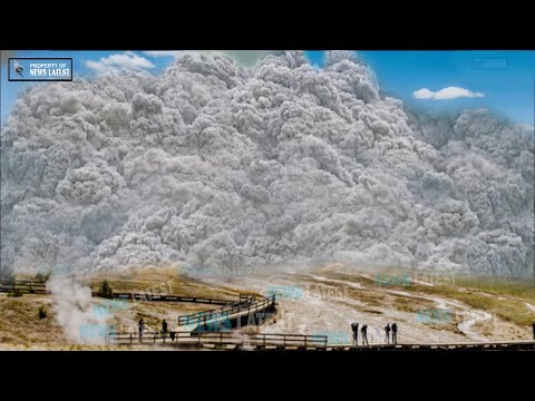 Horrible Today: Seconds" Yellowstone Volcano' Erupts Recorded Live, quakes Millions shocked Tourists