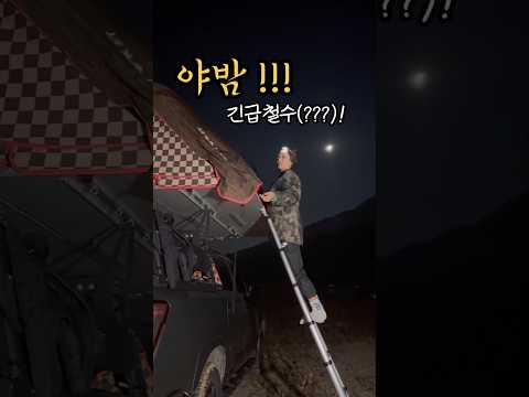 차박캠핑 !! 새벽에 긴급철수!!(??)  #캠핑 #캠핑카 #camping