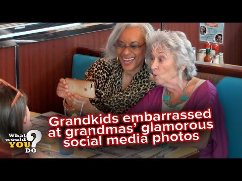 Grandkids embarrassed over grandmas' glamorous social media photos | WWYD