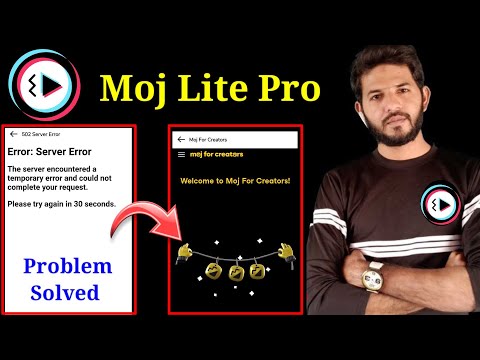 Moj lite error server error | All problem solved error problem solved | Moj for creators selection