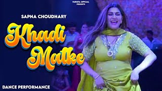 Khadi Matke | Sapna Choudhary Dance Performance | New Haryanvi Songs Haryanavi 2023