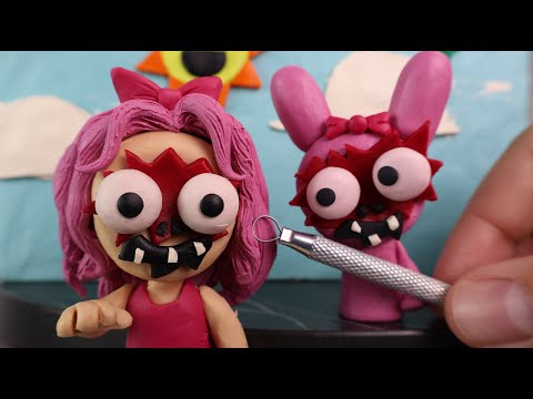 I made Pinki from Spooky Sprunki Incredibox - Horror but Human #sprunki #plasticinerelax #clay