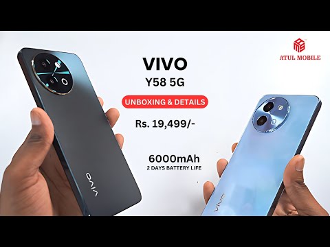 Vivo Y58 5G Blue Unboxing, First impressions & Review | Vivo Y58 5G Price, Spec & Many More...