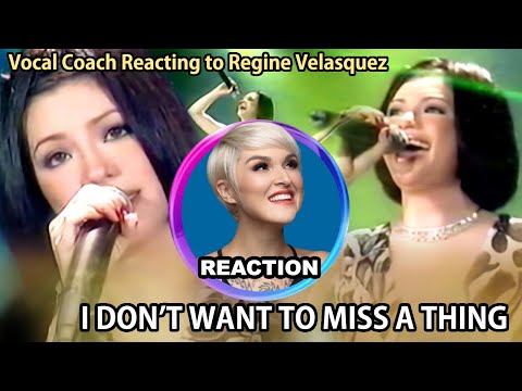 Vocal Coach Reacts to Regine Velasquez - I Don't Wanna Miss A Thing #aerosmith #reginevelasquez