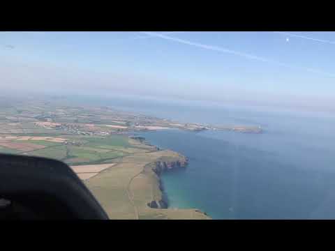 Flight to Padstow and camping under the wing (Old video)